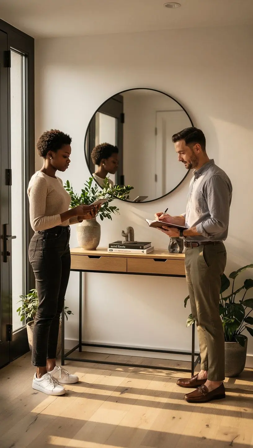 Łazienka z nowoczesnymi akcesoriami i przestronną kabiną prysznicową.